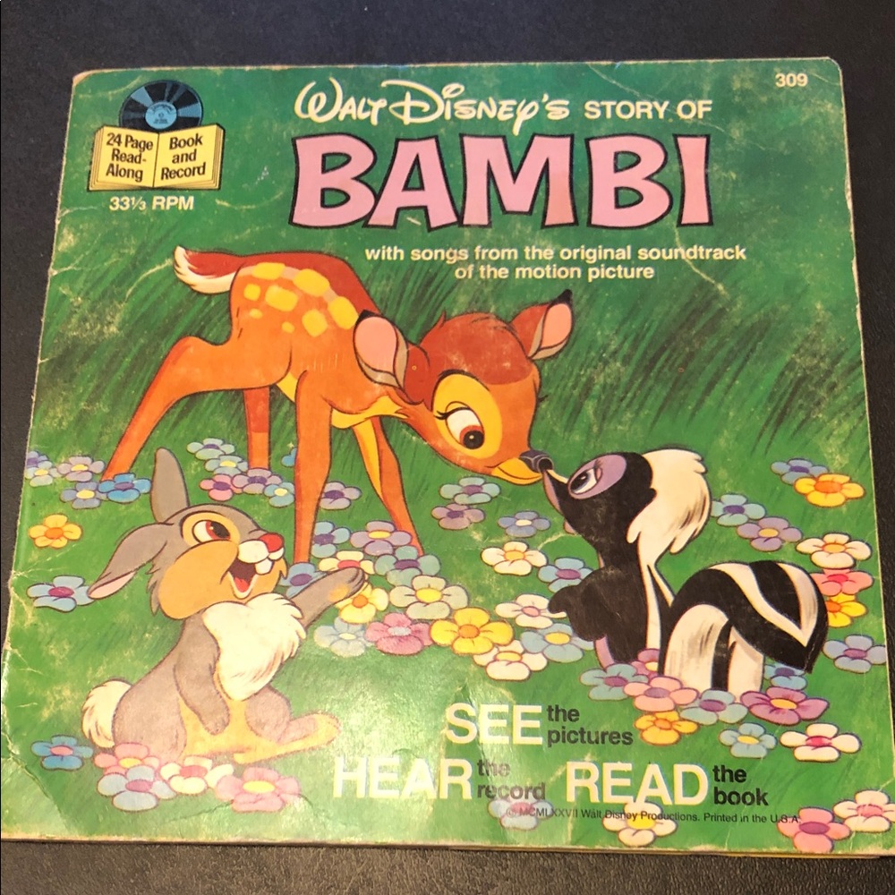 Walt Disney's Bambi Read-Along Book & Record